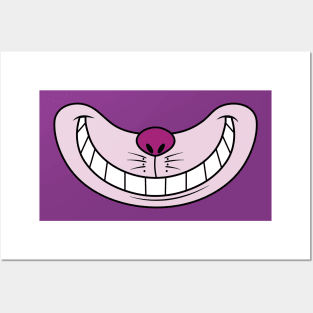 Cheshire cat face mask Posters and Art